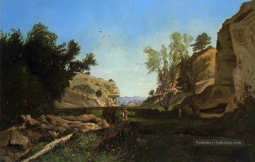 Vallée du Chinchin à l’Ile sur la Sourgue Vacluse paysage Paul Camille Guigou Peinture à l'huile